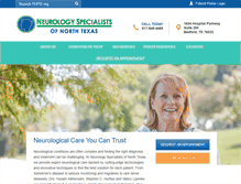 Tablet Screenshot of neurologyspecialistsnt.com